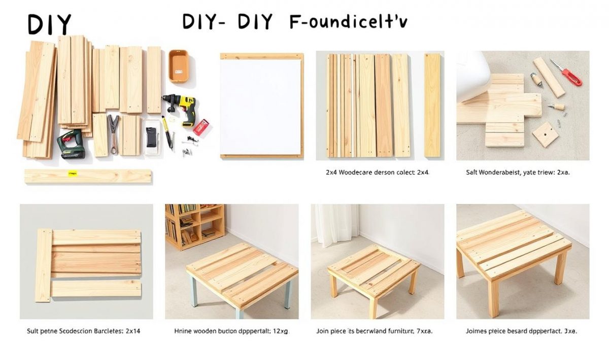 DIY furniture assembly steps