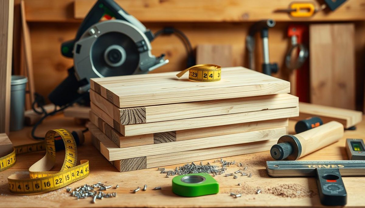 DIY materials and woodworking tools