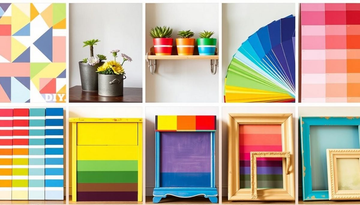 DIY projects using sample paint ideas