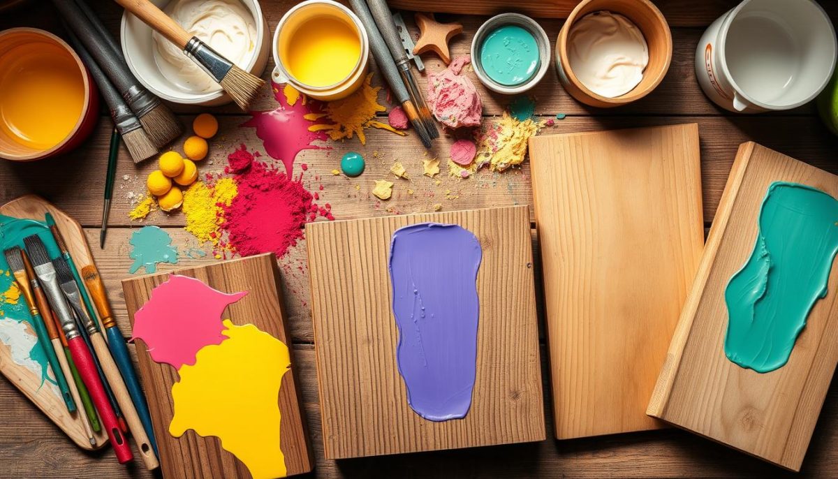 milk paint tools and color layering techniques