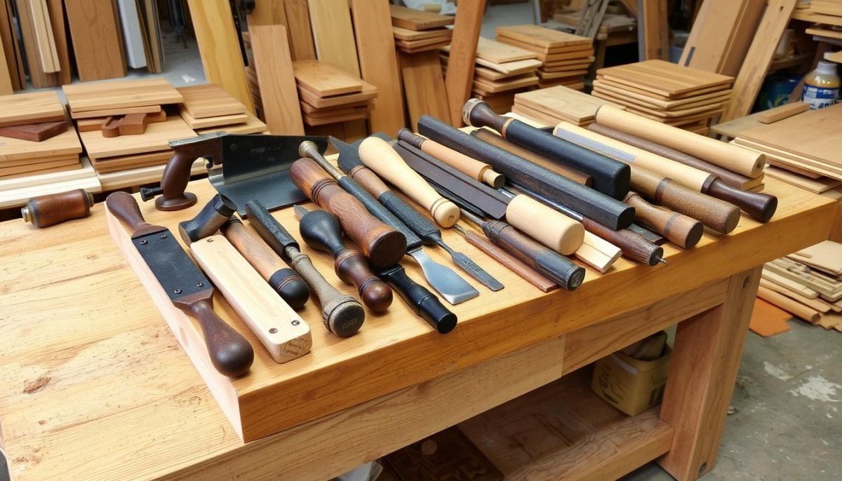 woodworking tools and scrap wood types for DIY home improvement